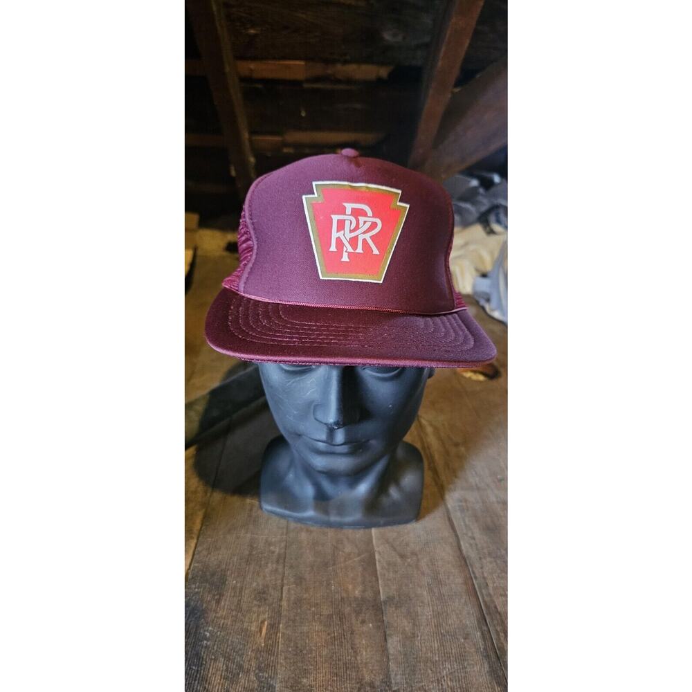 Pennsylvania Railroad PRR trucker style vintage 1980s/1990s snapback hat